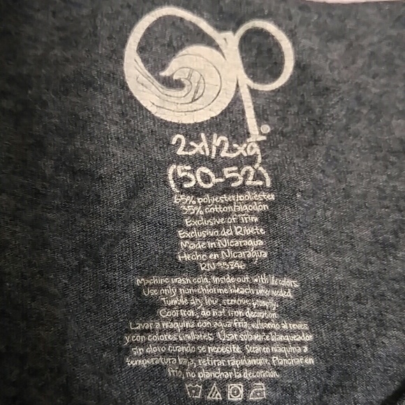 OP gray v-neck short sleeve pocket tee size 2XL - Picture 4 of 4